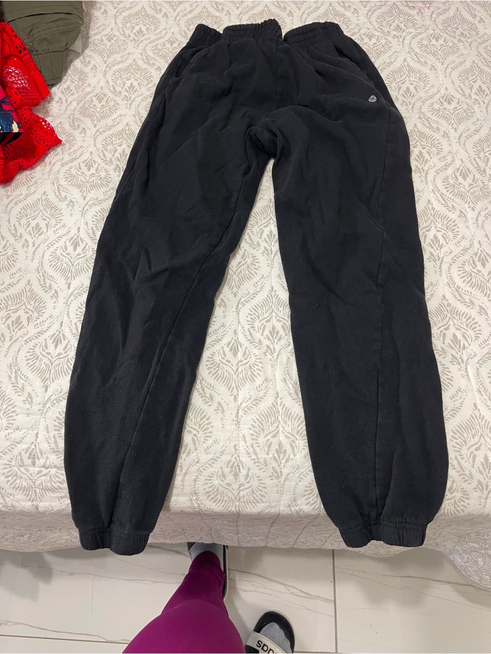 Black Kids Fleece Jogger Pants - Brand RBX